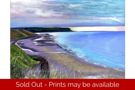 Sandsend Original Pastel Painting